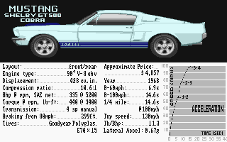 Test Drive II - Muscle Cars [datadisk] atari screenshot